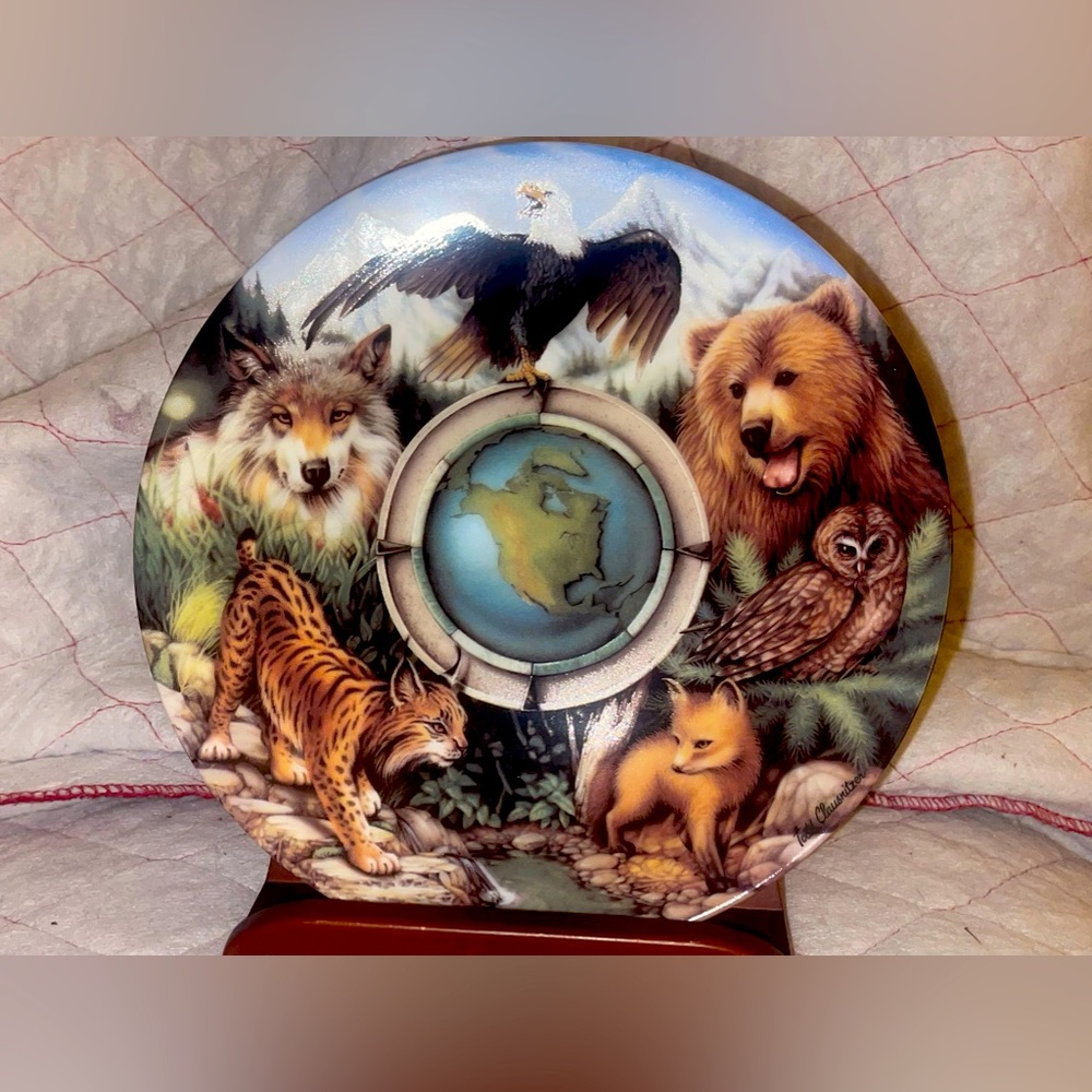 Earth Day 25th Anniversary N. America Coll. Plate by Todd Clausnitzer (1994)